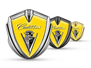 Cadillac Metall Emblem Abzeichen Moderner Look High-End